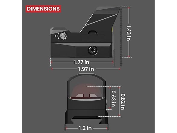 VOTATU Micro Reflex Sight 2 MOA | PMD504-R