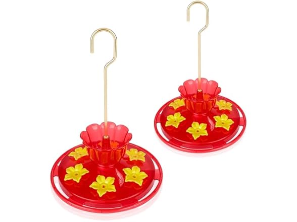 SIXTOYZF Plastic Hummingbird Feeders