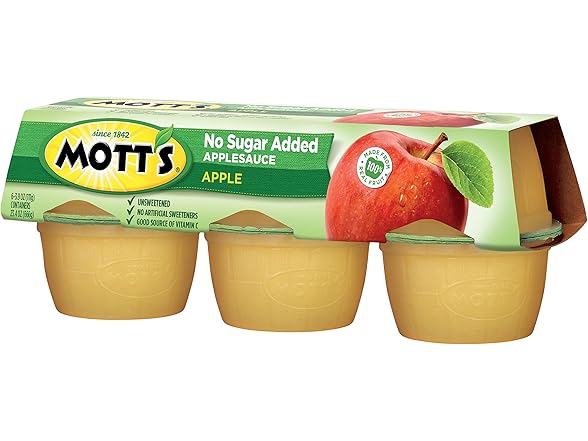 Mott's No Sugar Added Applesauce, 3.9 oz