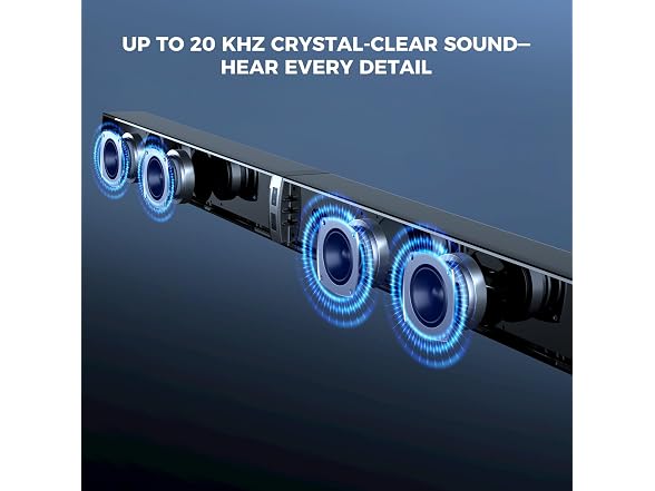 Ainclte 120W Sound Bar w/Subwoofer