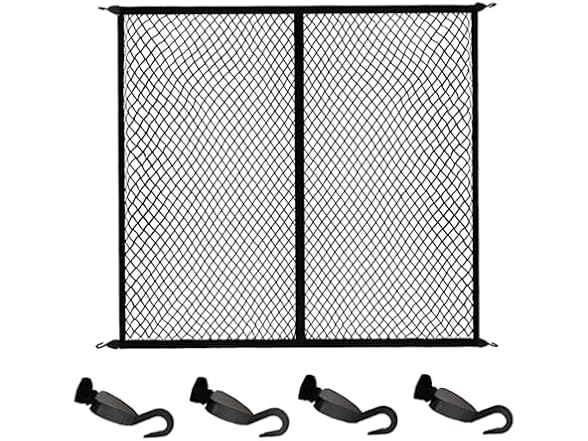 Heavy Duty Cargo Net 48"x 48", Bungee Net