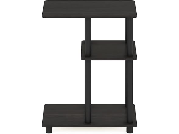 Furinno Turn-N-Tube C Shaped Side Table with Casters