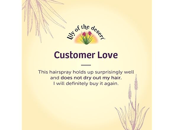 Lily of the Desert Aloe Vera Hair Spray 8oz