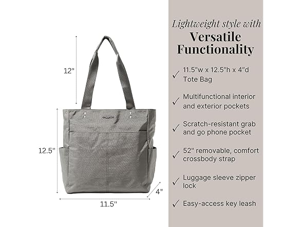Baggallini Carryall Daily Tote Bag