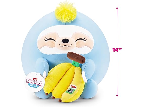 Snackles Series 2 14" Sloth&Dole Banana