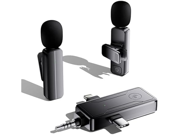 Bulatry Wireless Mini Lavalier Lapel Mics