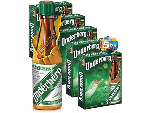 Underberg Natural Herb Bitters, 2-Ounce (Pack of 5)