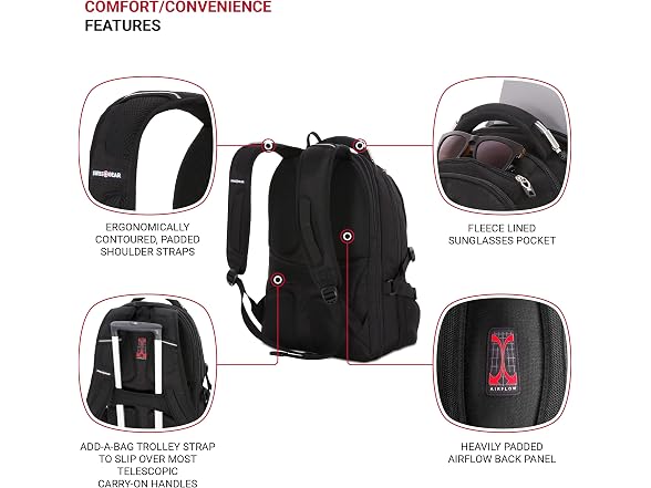 SwissGear 2769 ScanSmart Laptop Backpack,Black