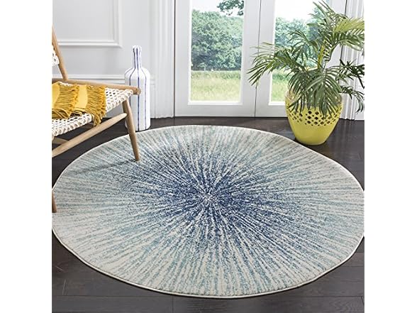 SAFAVIEH Evoke Rug 5'3 Round Abstract