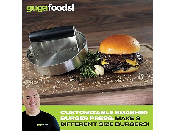 Guga Foods- Adjustable Burger Press