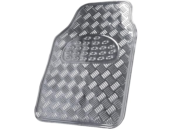 BDK Metallic Chrome Car Floor Mats