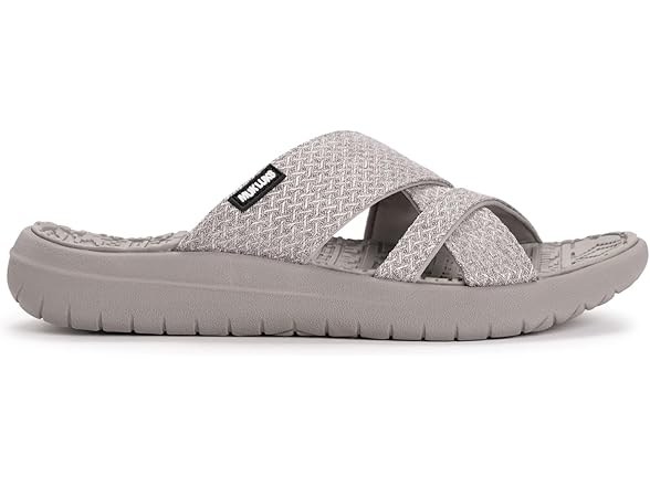MUK LUKS Women's Sassy Cross-Over Sandal, 7