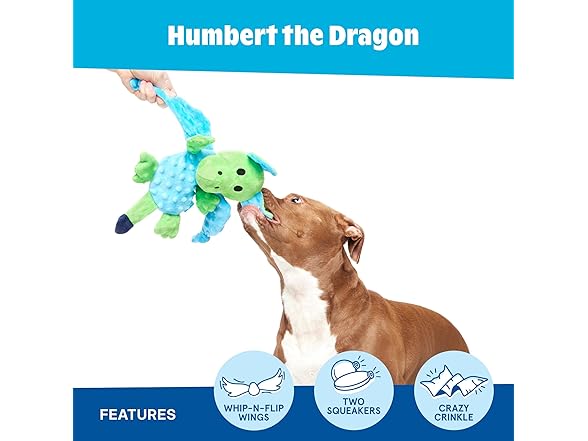 Barkbox Humbert the Dragon Plush Dog Toy