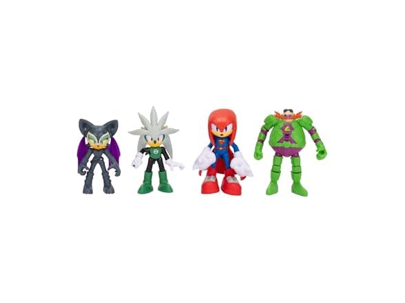 DC X Sonic Collectable 2.5 Inch Scale Action Figures