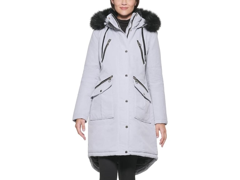 GUESS Women's Long Anorak Coat