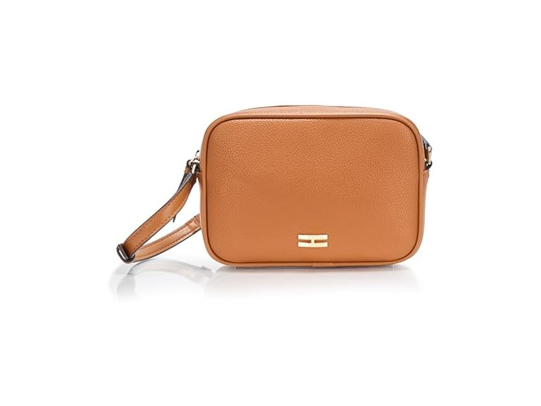 HALSTON H Jerry Embossed Pebble Top Zip Crossbody