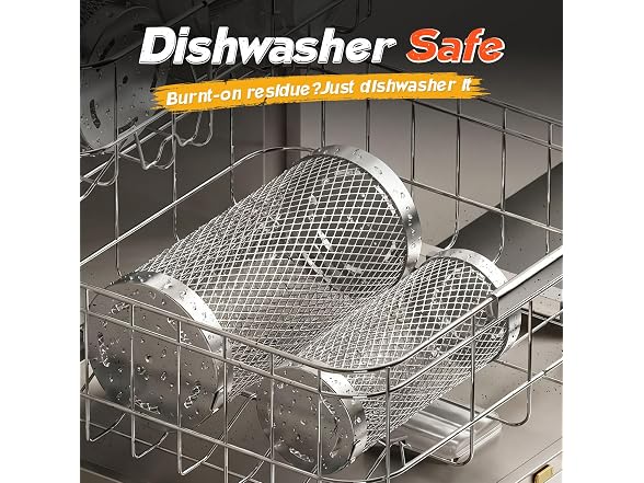 Basinel Rolling Grill Basket 2 Pack