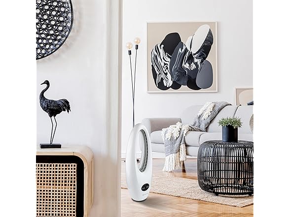Comfort Zone 28" Oscillating Bladeless Tower Fan with Remote