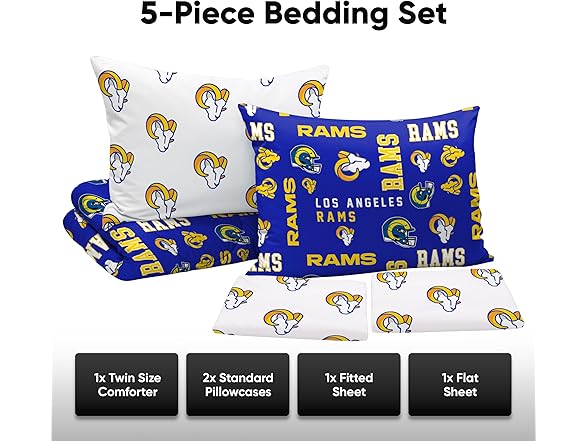 LOS ANGELES RAMS Bed in Bag Twin