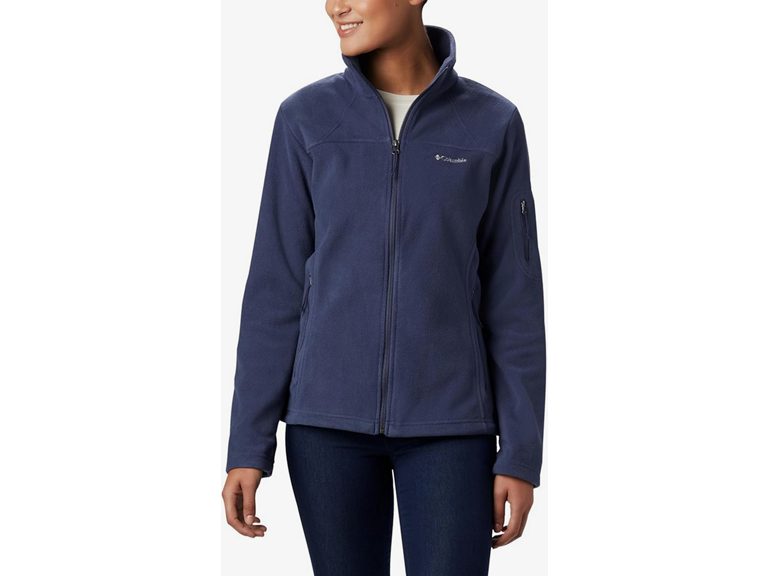 Columbia Womens Fast Trek II Full Zip Fleece Jacket, Nocturnal, Large