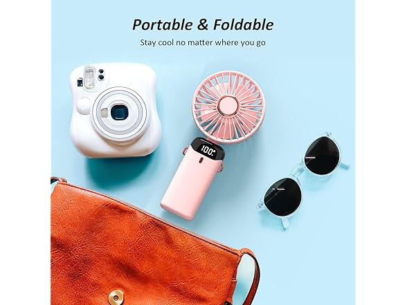 Pluralla Pink Personal Rechargable Fan