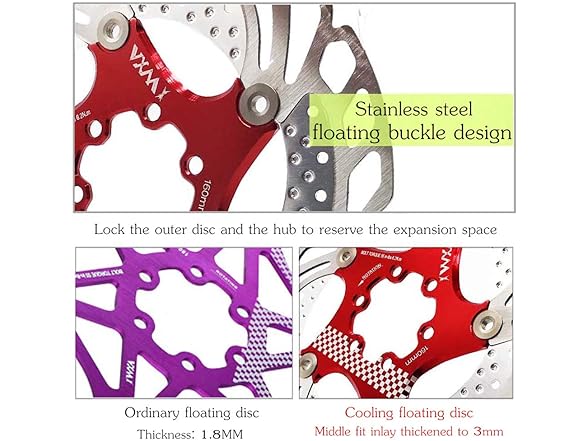 Floating Disc Brake Rotor 140-203mm