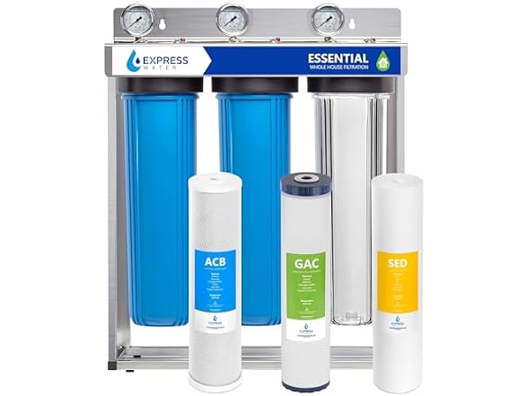 Express Water Whole House Water Filter System, 3 Stage