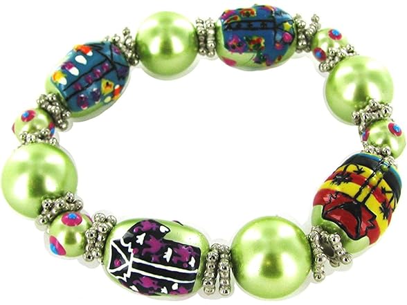 Linpeng Hawaiian Shirts Beads Bracelet