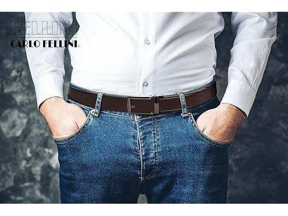 Carlo Fellini CB-CF-5010-BRB One Size - 28"-52" Waist Mens