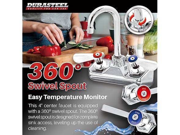 DuraSteel Commercial Hand Sink Faucet