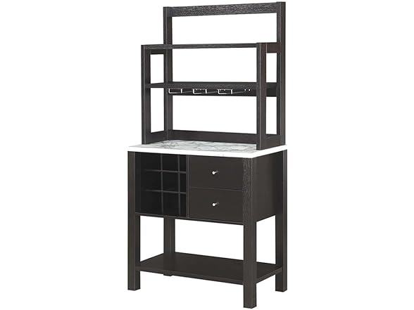 Convenience Concepts Newport Serving Bar Cart