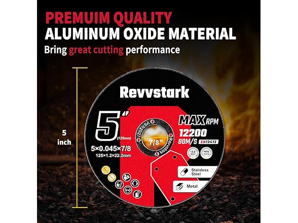 Revvstark 25 Pack 5" Cut Off Wheels