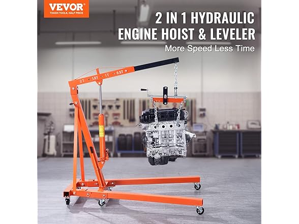 VEVOR Hydraulic Engine Hoist with Lever