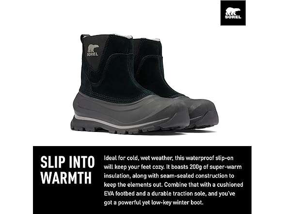 SOREL Men's Buxton Pull On Waterproof Boots