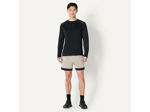 Amazon Essentials Men LS Quick-Dry UPF 50 Swim Tee