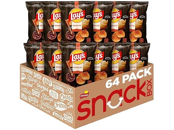 Lays Potato Chips Barbecue Pack of 64