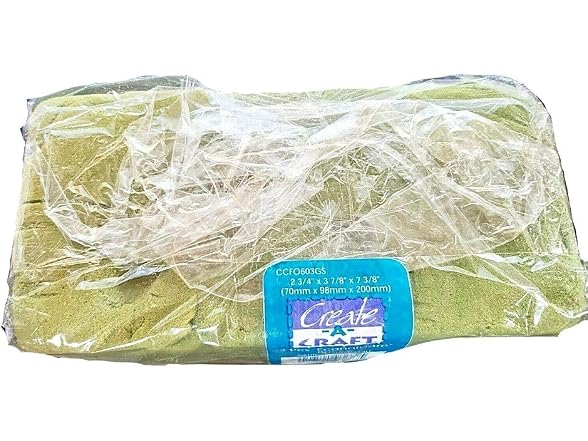 Create-A-Craft Dry Foam Green Brick - 3