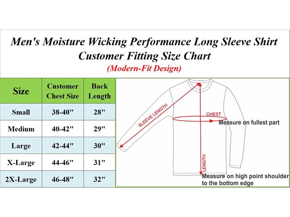 3Pk Mens L/S Performance Shirt