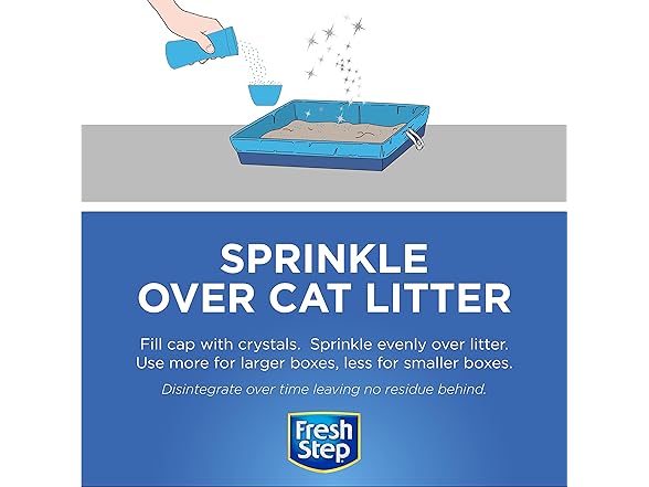 Fresh Step Cat Litter Crystals in Fresh Scent 12Pk