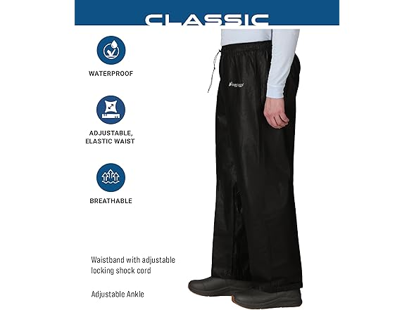 FROGG TOGGS Men's Standard Rain Pant