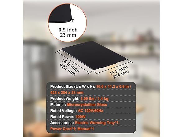 VEVOR Electric Warming Tray