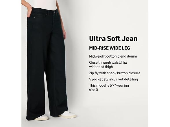 Amazon Essentials Women (12) Ultra Soft Wide Jeans