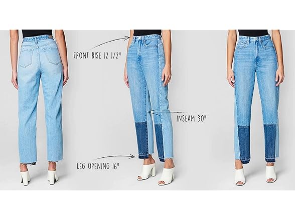 BLANKNYC Womens Relaxed Straight Leg Denim Jeans (26)