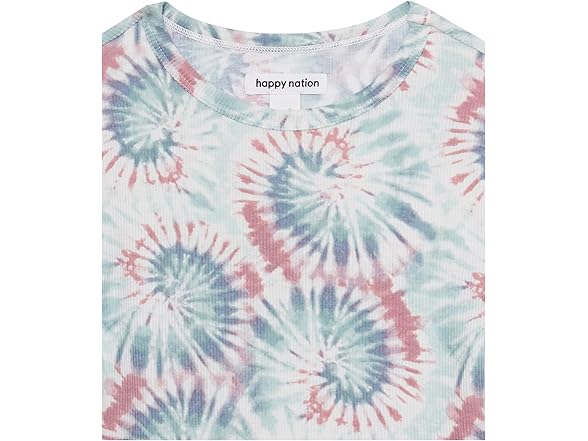 Happy Nation Womens Fitted Ribbed Crop T-Shirt (S)