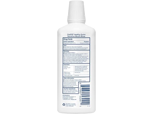 CloSYS Healthy Gums Antiplaque Mouthwash 32oz