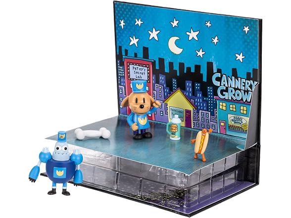 Dog Man 2.5" Figure Book Reveal Playset