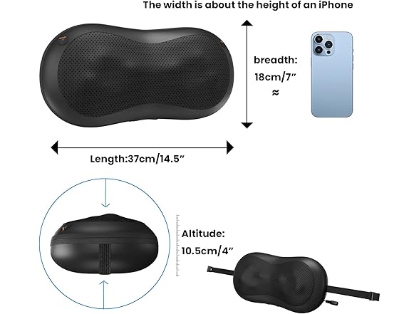 Adjustable Neck-Shoulder Massage Pillow