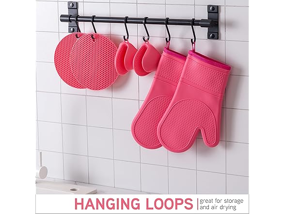 COOK WITH COLOR Silicone Oven Mitts