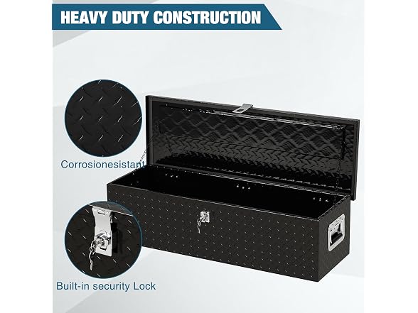 OUTLANE Heavy Duty Aluminum Underbody Truck Tool Box 