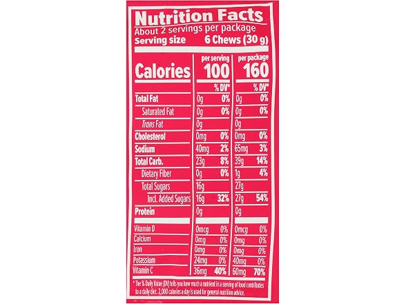 Honey Stinger Organic Fruit Smoothie Chew 1.8oz